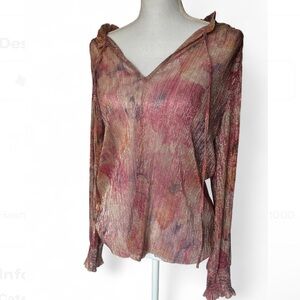 Halogen Women's Blouse in Pink and Brown